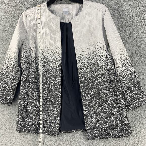 Chicos Shacket Womens Formal Blazer Jacket Sequin Shimmery Top 12 / 14 - Picture 4 of 11